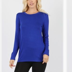 NWT Stylus‎ women’s blue long sleeve shirt